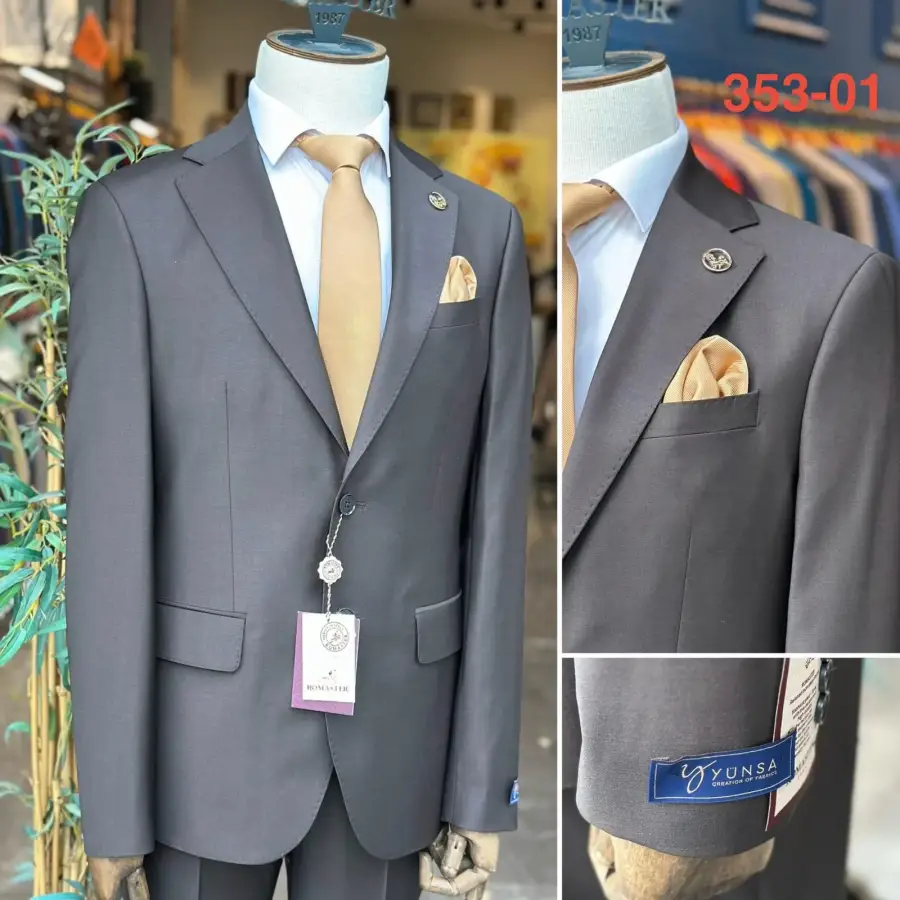 Dark Grey Slim Fit suit — Glory Room Boutique Pretoria