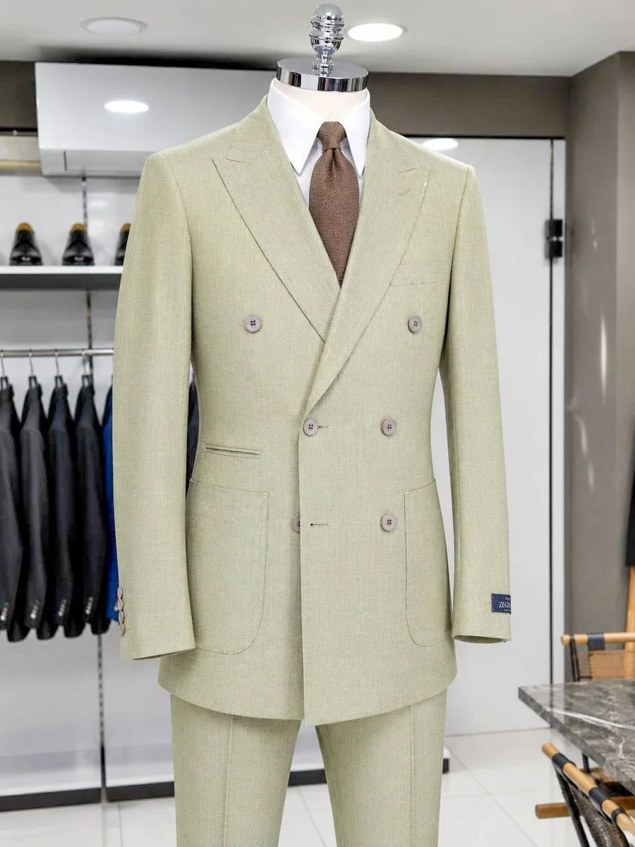 Pistachio Double-Breasted suit — Glory Room Boutique Pretoria