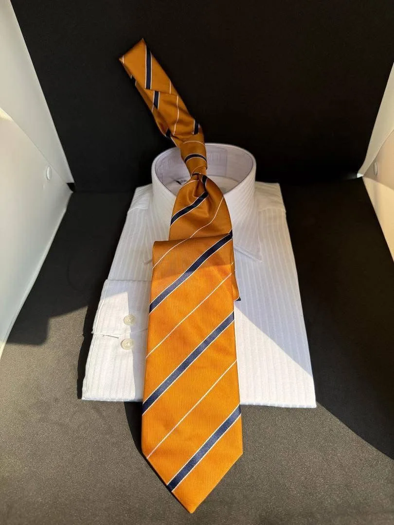 Burnt Orange Stripe tie — Glory Room Boutique Pretoria