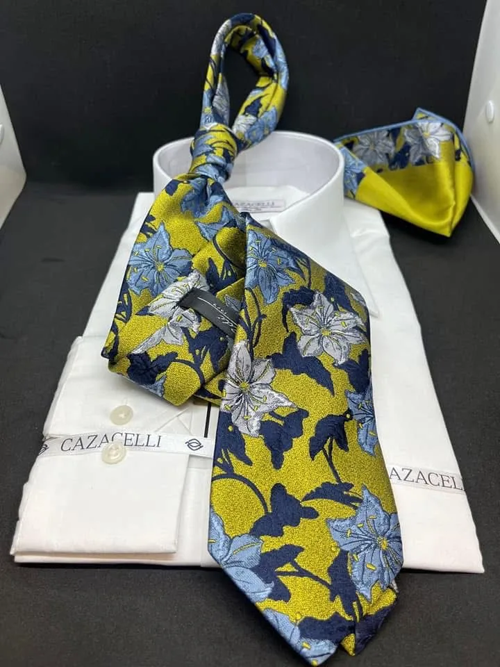 Gold Floral Set tie — Glory Room Boutique Pretoria